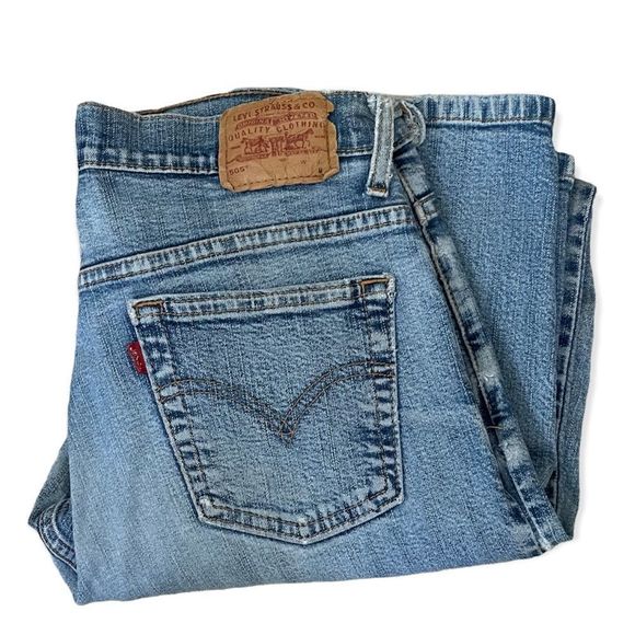 Levi's Denim - Vintage 90’s Levi’s 505 6 Mis M Black Batwing Fabric Tag Distressed Mom Jeans